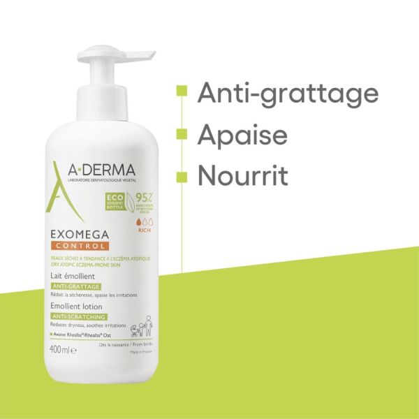 EXOMEGA CONTROL LAIT ÉMOLLIENT anti-démangeaisons 400 ml