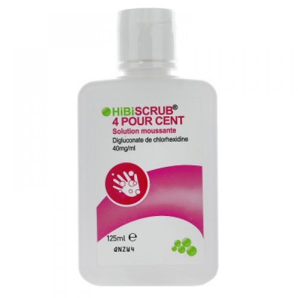 Hibiscrub 4% solution moussante - Flacon de 125 mL