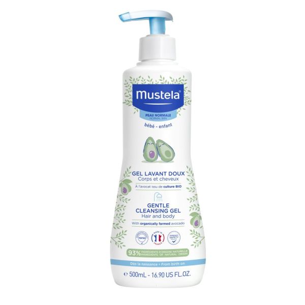 Gel lavant doux à l'avocat bio - Flacon pompe  500ml