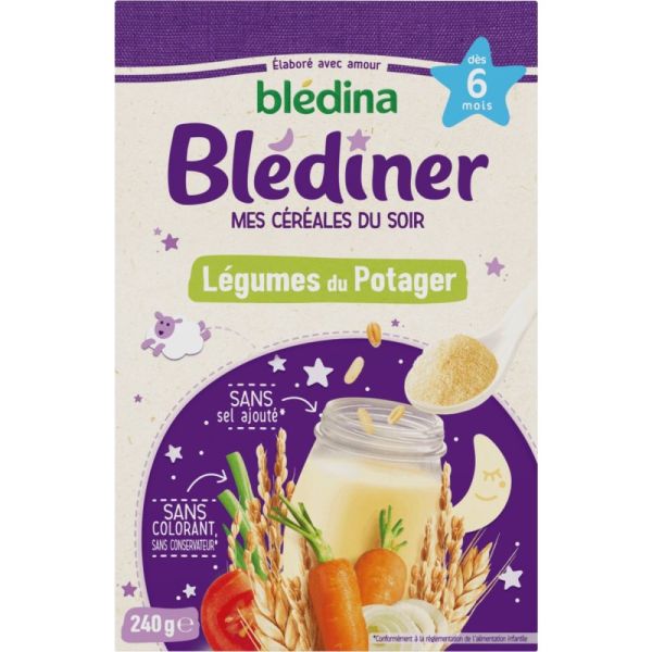 Blédîner Farine Instantanée Légumes du Potager 240 g