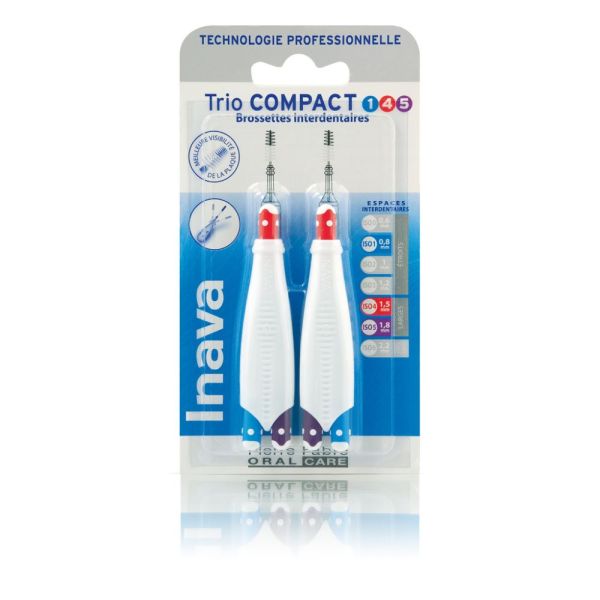 Inava TrioCompact (ISO 1/4/5) - brossette interdentaire 3 u