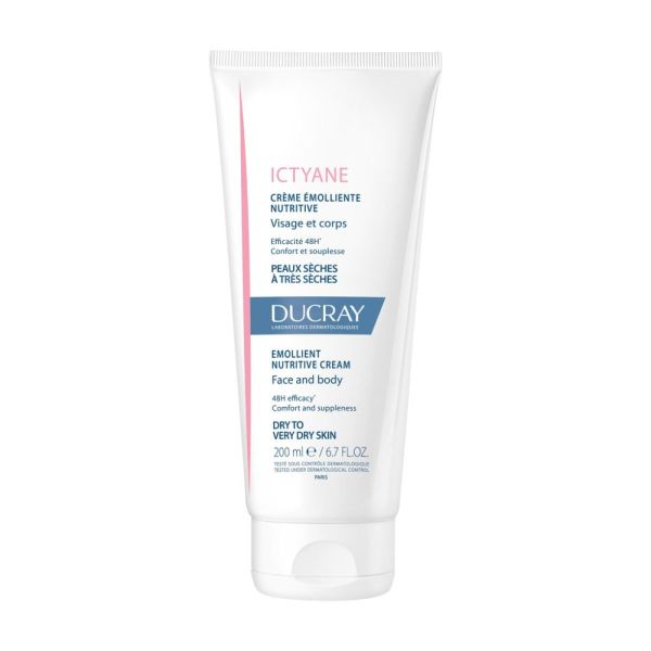 Ictyane - Crème émolliente nutritive peaux séches et très sèches 200 ml