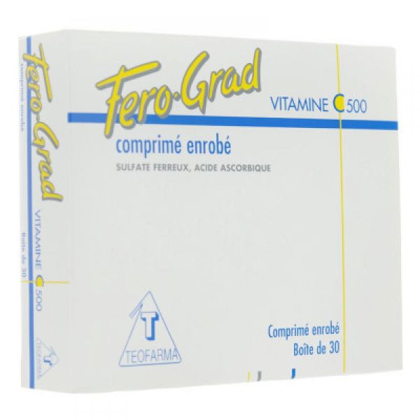 Ferograd Vit C 500 - 30 comprimés