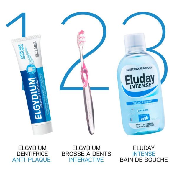 Eluday Intense - bain de bouche quotidien fraîcheur intense 500 ml