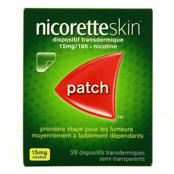 Nicoretteskin 15mg/16h - 28 Dispositifs