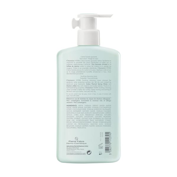 Cleanance HYDRA Crème lavante apaisante peaux desséchées et irritées par traitements 400 ml