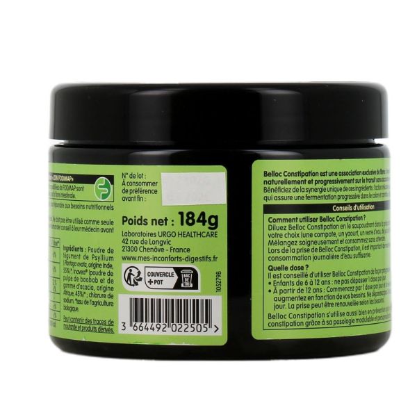 Belloc Constipation Poudre - 184g