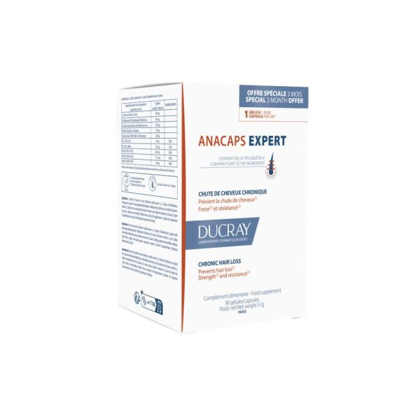 Complément alimentaire Chute de cheveux ANACAPS EXPERT 90 u