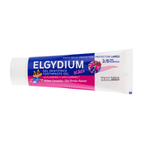 ELGYDIUM Kids Grenadine 3/6 ans - dentifrice enfant 50 ml