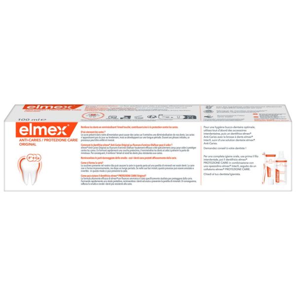 elmex®  Anti-Caries Original Dentifrice 0% Colorant 100ml