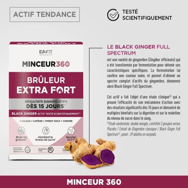 Minceur 360 Bruleur Extra Fort dès 15 jour - 60 Comprimés