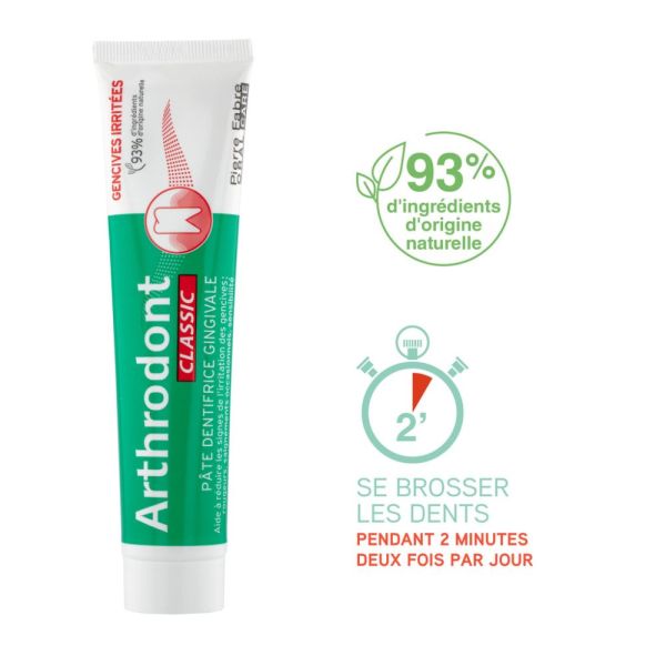 Arthrodont Classic - dentifrice gencives irritées 50 ml