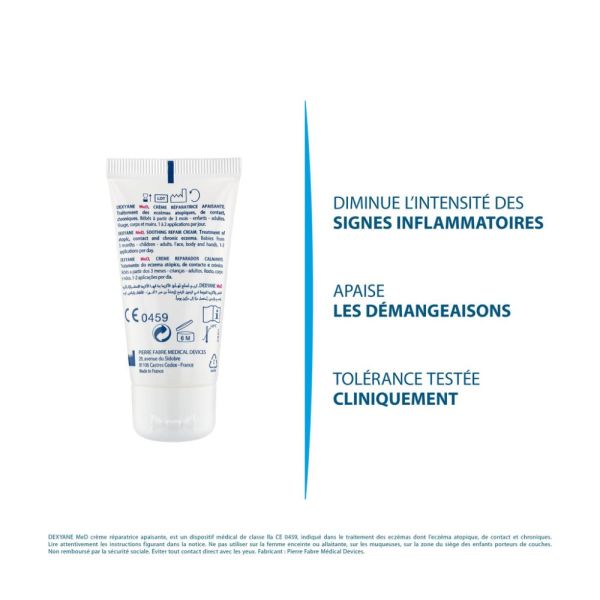 Dexyane MeD - Crème réparatrice apaisante Eczéma 30 ml