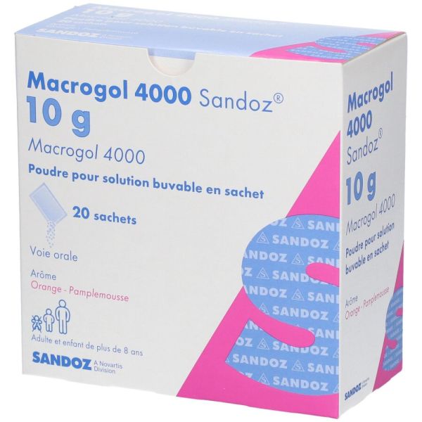 MACROGOL 4000 SANDOZ 10 g, poudre pour solution buvable en sachet