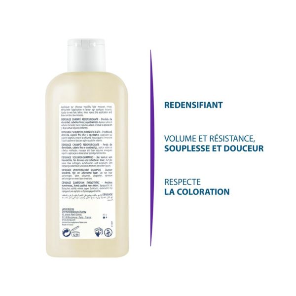 Densiage - Shampooing redensifiant volume et souplesse cheveux 200 ml