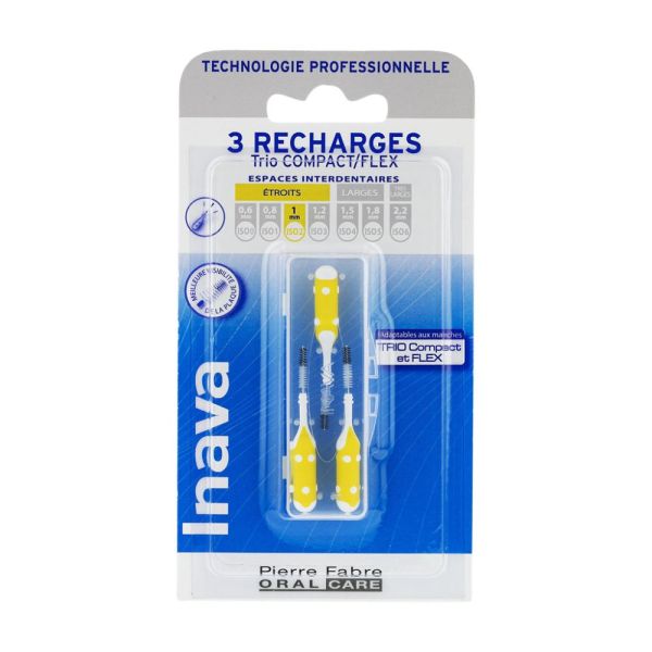 Inava Recharge jaune (ISO 2) - brossette interdentaire 1 u