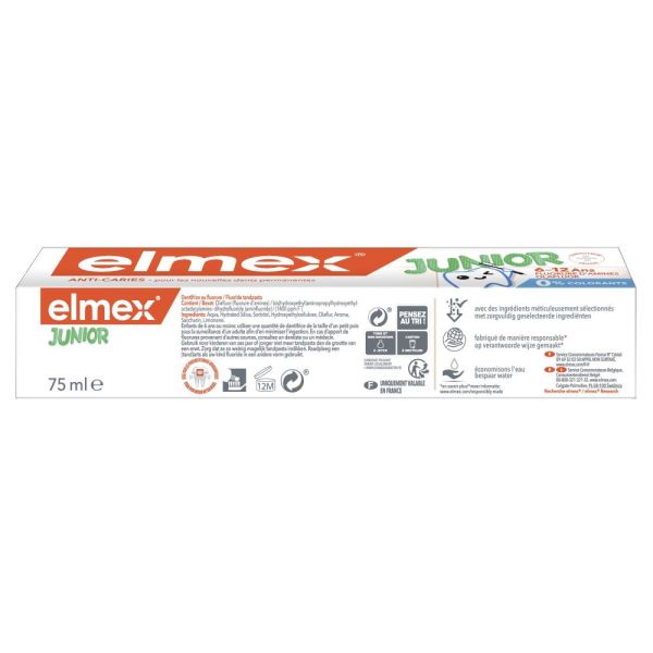 Dentifrice elmex® Anti-Caries Junior 6-12 ans 75ml