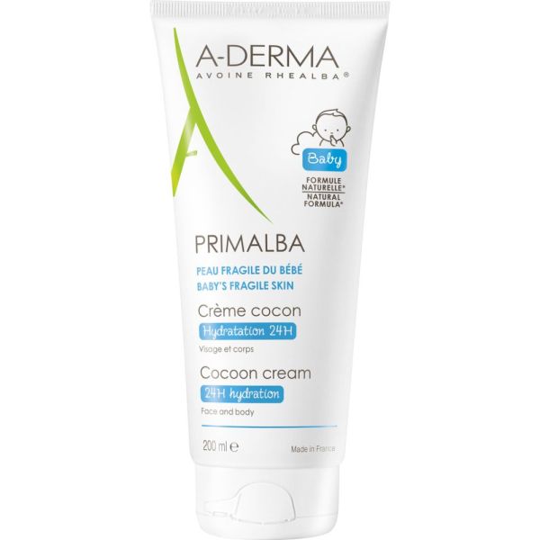 Primalba Crème douceur cocon bébé hydratation 24h 200 ml