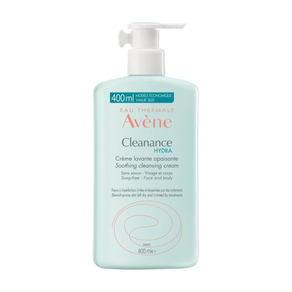 Cleanance HYDRA Crème lavante apaisante peaux desséchées et irritées par traitements 400 ml