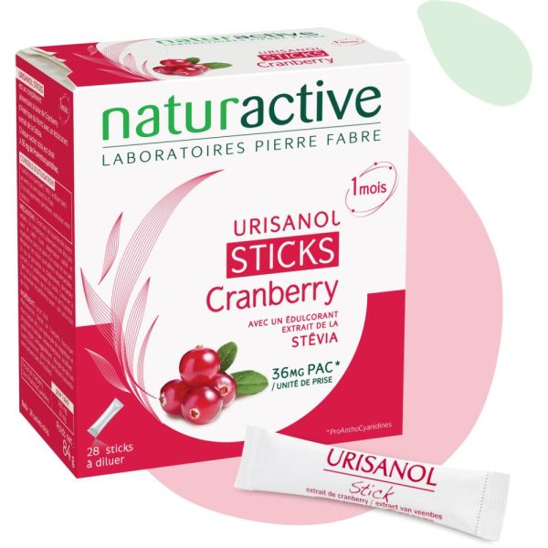 Urisanol - Cranberry Stévia 28 sticks